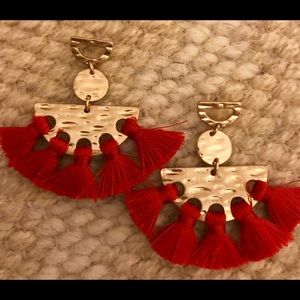 Red/Gold Earrings